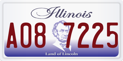 IL license plate A087225