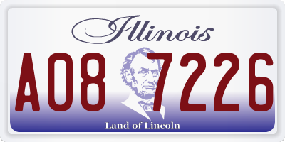 IL license plate A087226