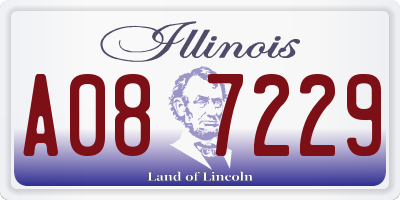 IL license plate A087229