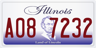 IL license plate A087232