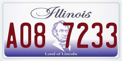 IL license plate A087233