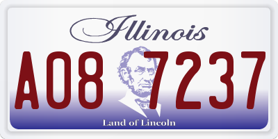 IL license plate A087237