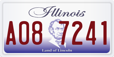 IL license plate A087241