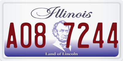 IL license plate A087244
