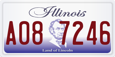 IL license plate A087246