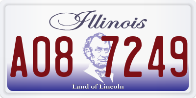 IL license plate A087249