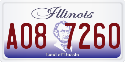 IL license plate A087260