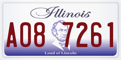 IL license plate A087261