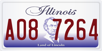 IL license plate A087264