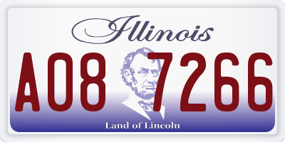 IL license plate A087266