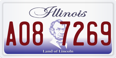 IL license plate A087269