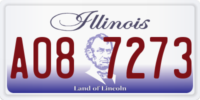 IL license plate A087273