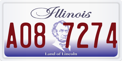 IL license plate A087274