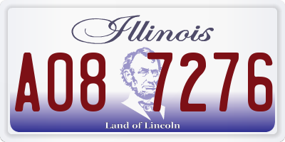 IL license plate A087276
