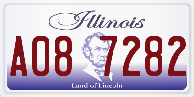 IL license plate A087282