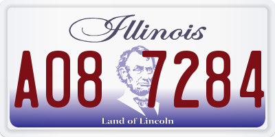 IL license plate A087284