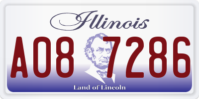 IL license plate A087286