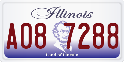 IL license plate A087288