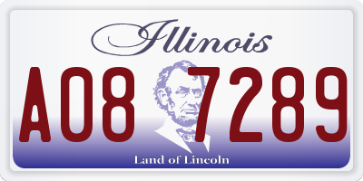 IL license plate A087289
