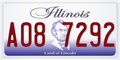 IL license plate A087292