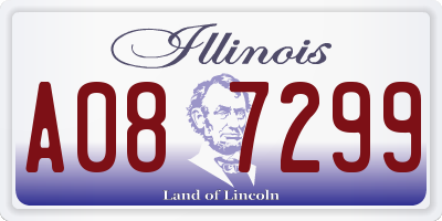 IL license plate A087299