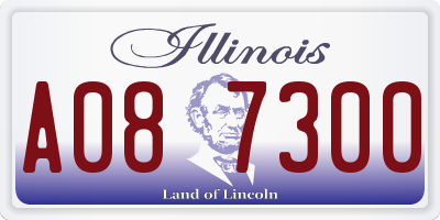 IL license plate A087300