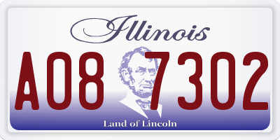 IL license plate A087302