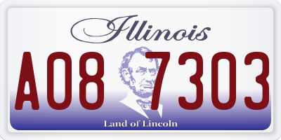 IL license plate A087303