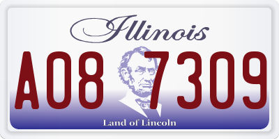 IL license plate A087309