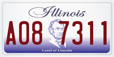 IL license plate A087311