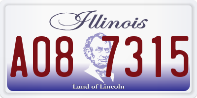 IL license plate A087315