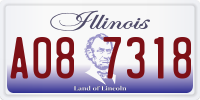 IL license plate A087318