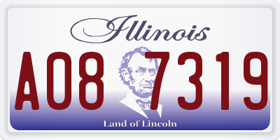 IL license plate A087319