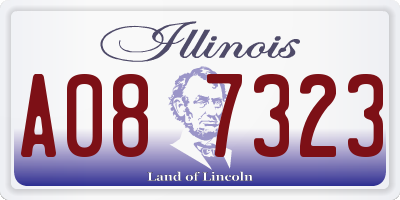 IL license plate A087323