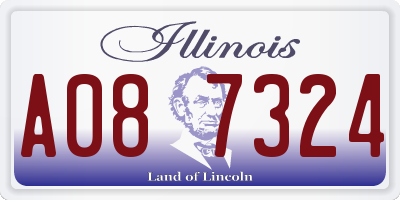 IL license plate A087324