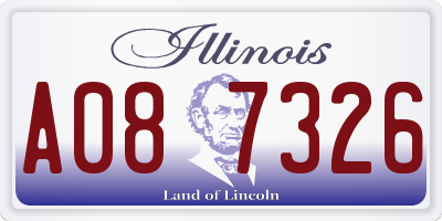 IL license plate A087326