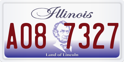 IL license plate A087327