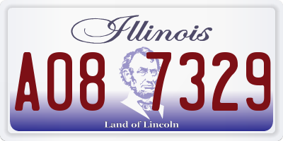 IL license plate A087329