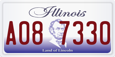 IL license plate A087330