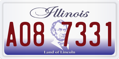 IL license plate A087331