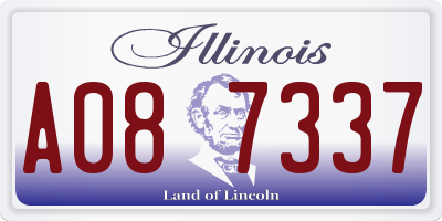 IL license plate A087337