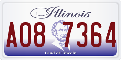 IL license plate A087364