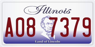IL license plate A087379