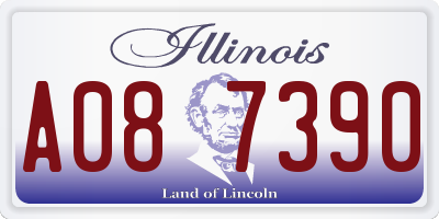 IL license plate A087390