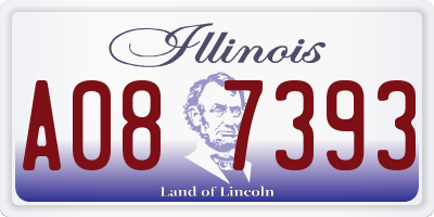 IL license plate A087393