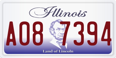 IL license plate A087394