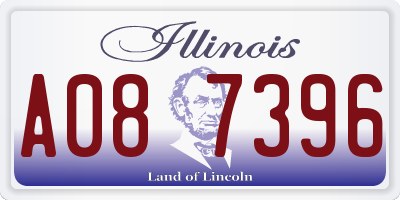 IL license plate A087396
