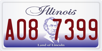 IL license plate A087399