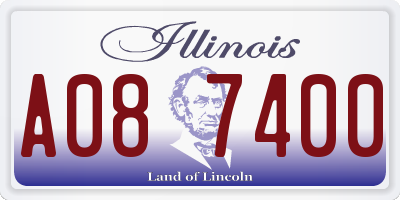 IL license plate A087400