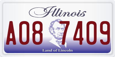 IL license plate A087409